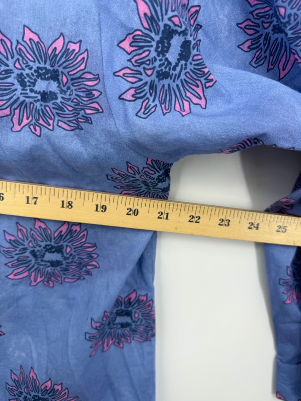 BINDU gaby tunic shirt dress in periwinkle blue pink sz S button front - Picture 8 of 12